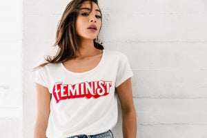 Feminist Graphic Tee - White