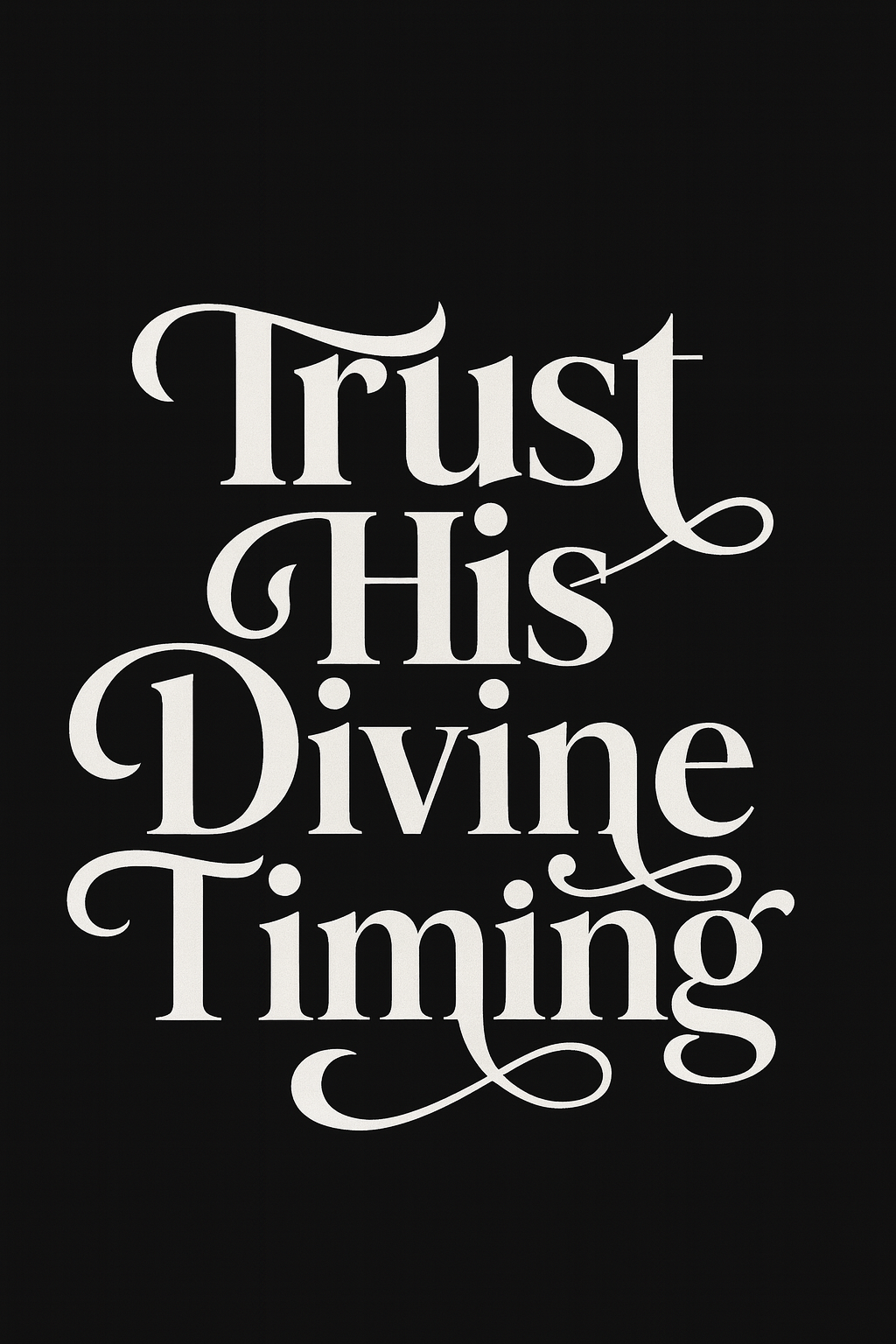 Trust His Divine Timing Christian Graphic Tee - Unisex