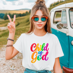 Child of God Rainbow Balloon Graphic Tee