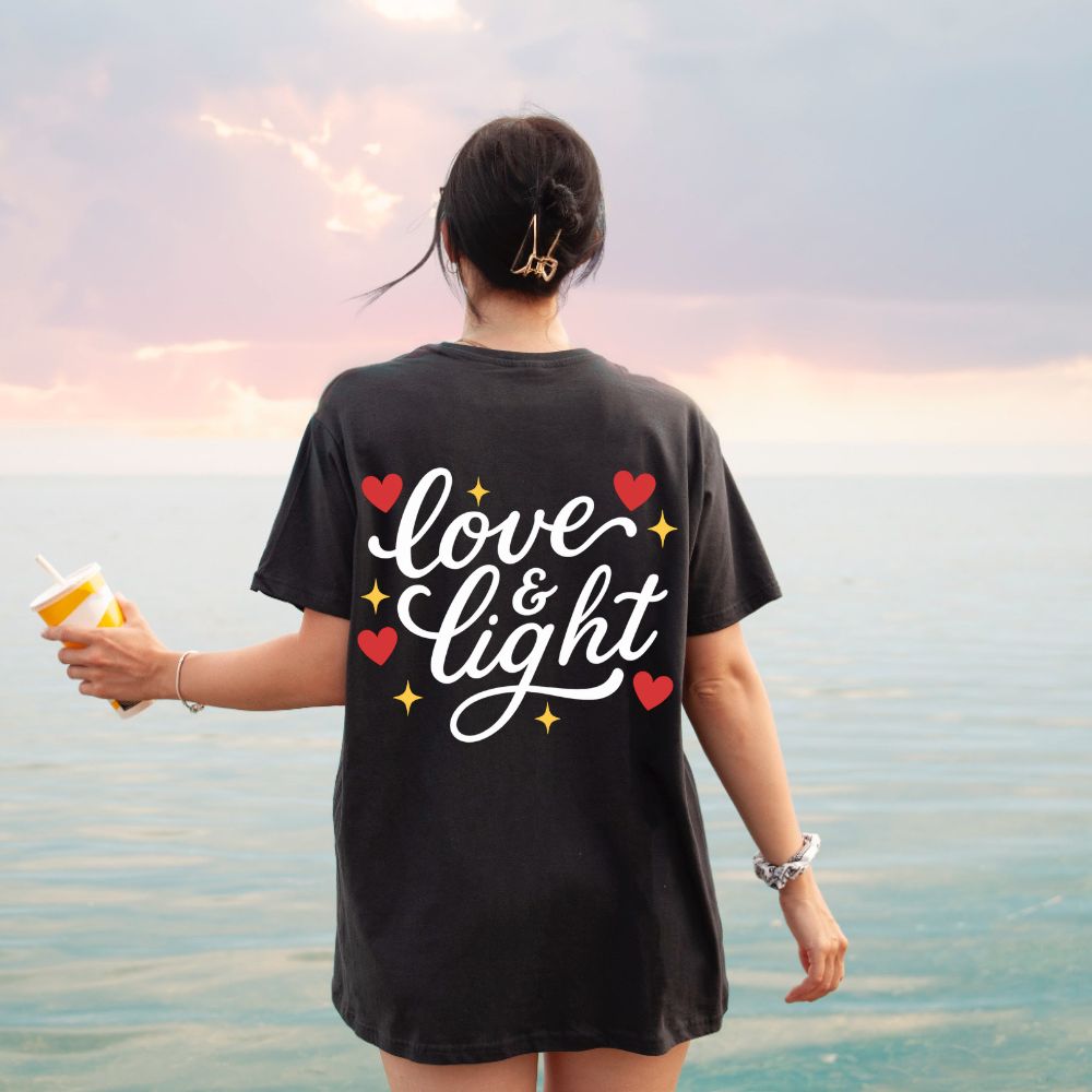 Love & Light Back Print - Black