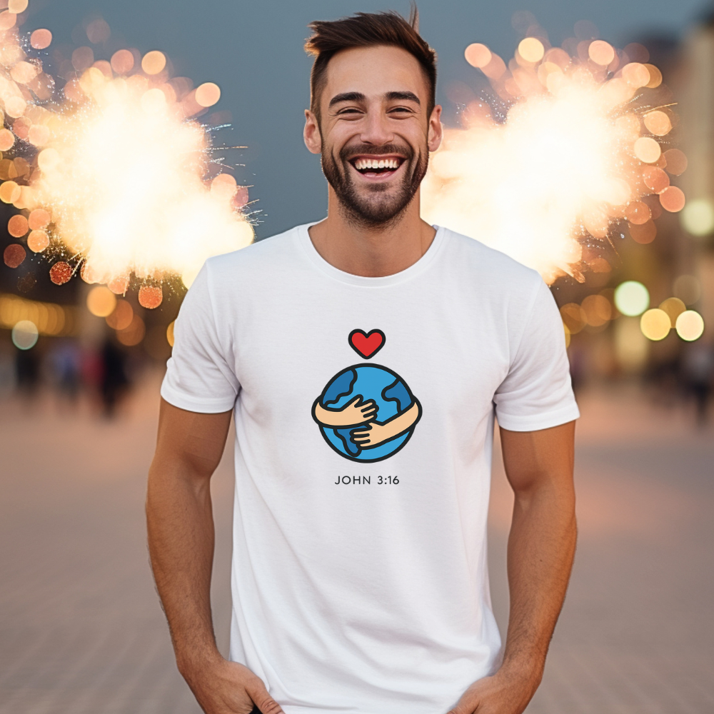 John 3:16 Minimalist Bible Verse Tee - Unisex