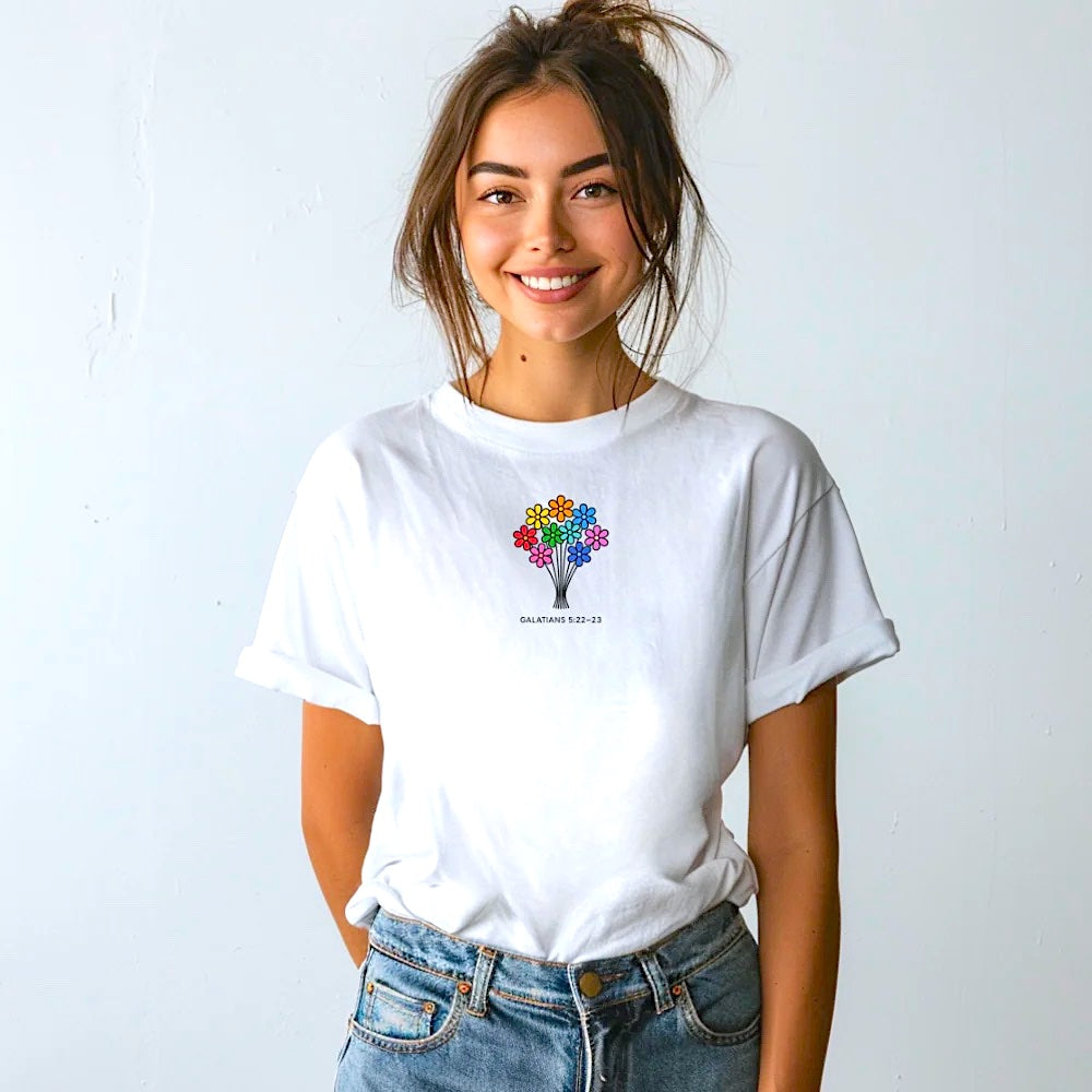 Galatians 5:22–23 Fruit of the Spirit Minimalist Bible Verse Tee