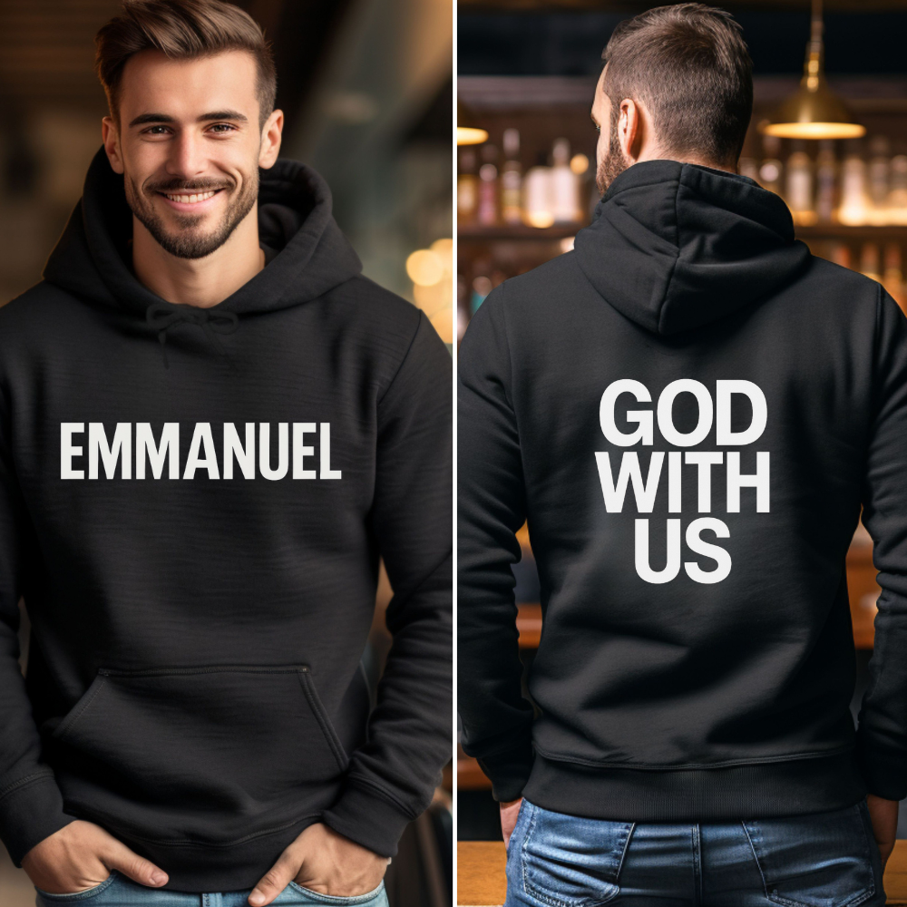 Emmanuel (God With Us) Unisex Hoodie - Black