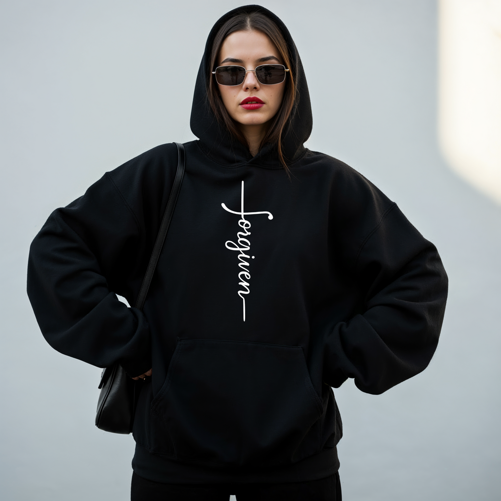 Forgiven Minimalist Christian Hoodie