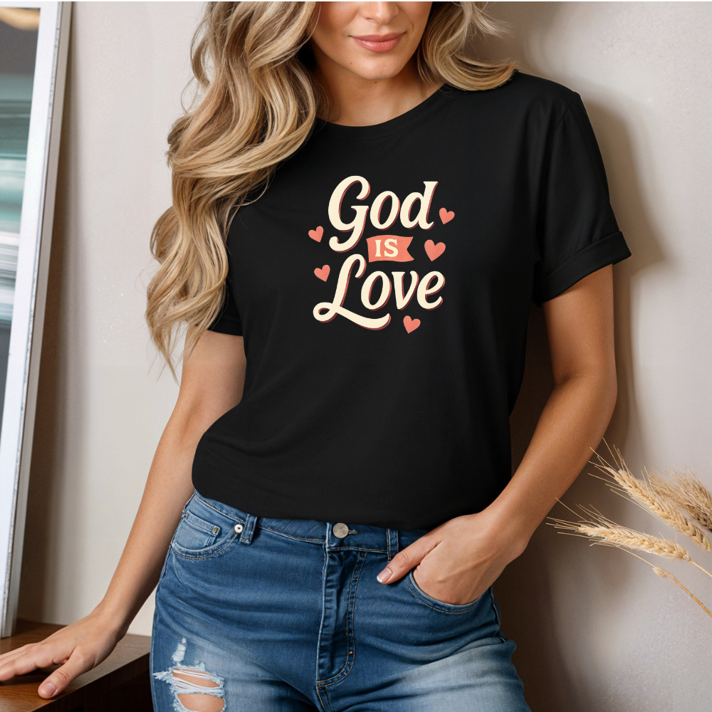 God is Love Christian Faith Graphic Tee