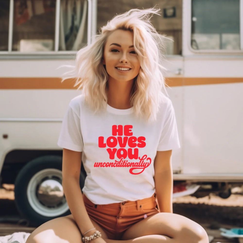 He Loves You Unconditionally Graphic Tee