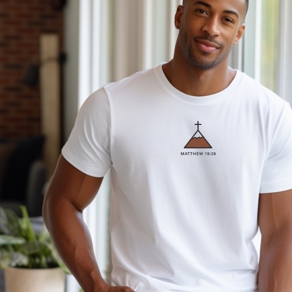 Matthew 19:26 Minimalist Graphic Tee - Unisex