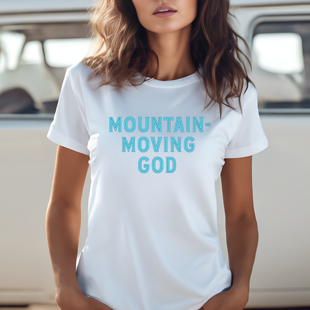 Mountain-Moving God Christian Faith-Based Graphic Tee