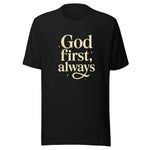 God First, Always Graphic Tee - Black