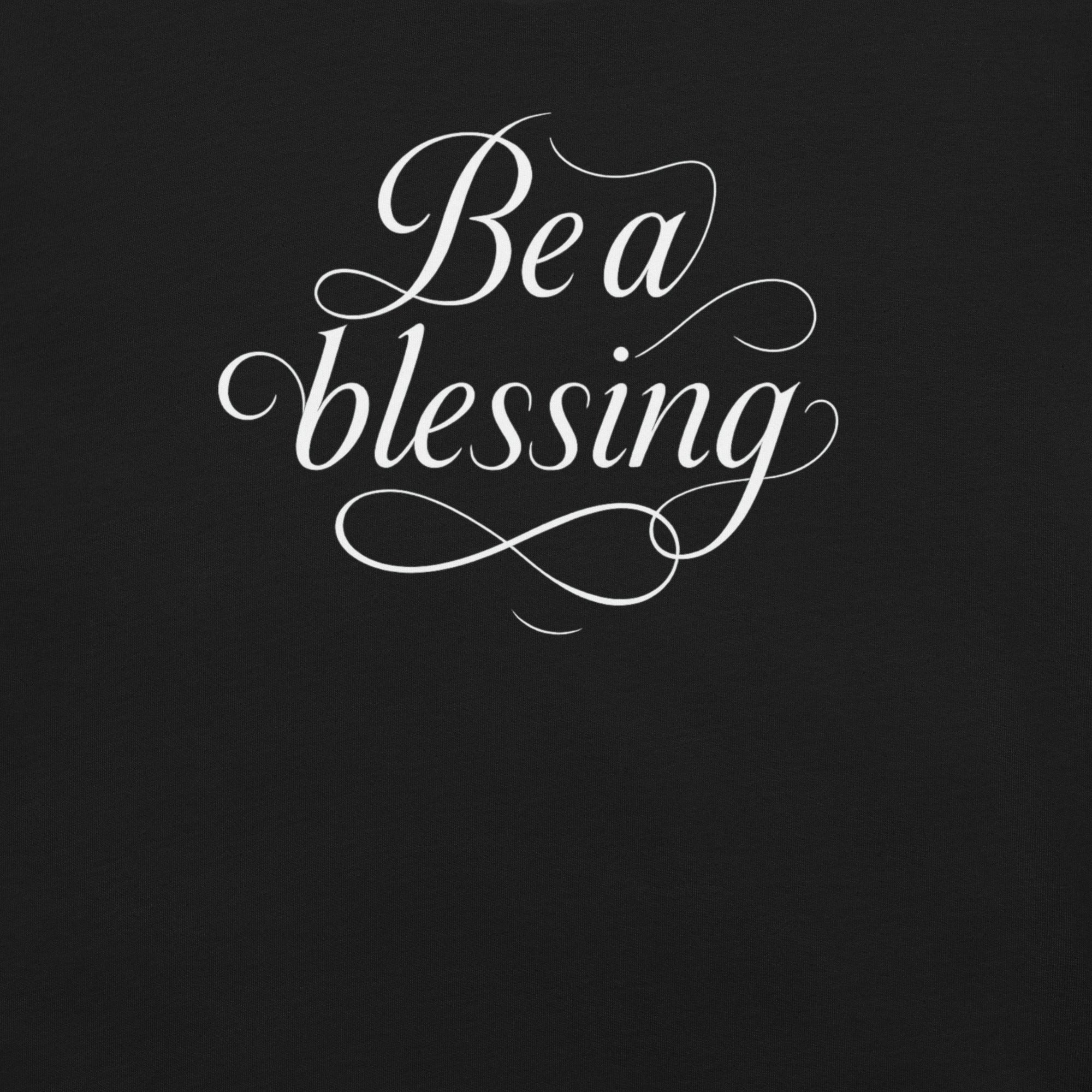Be a Blessing Christian Graphic Tee - Black and White