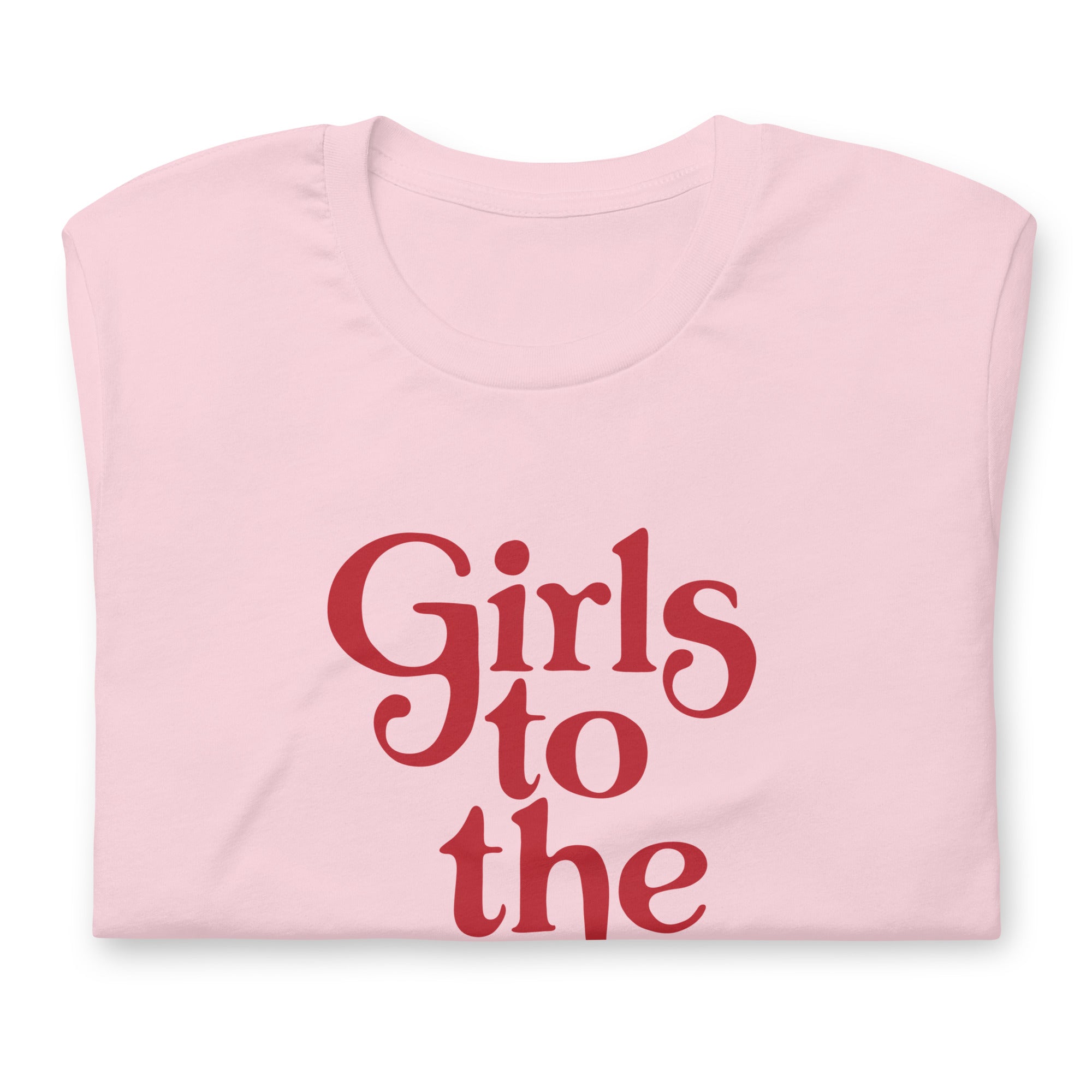 Girls to the Front Women's Graphic Tee - Pink and Red