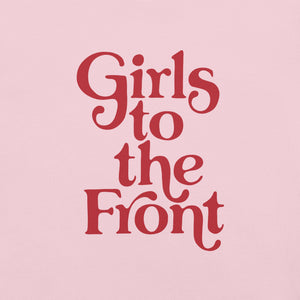 Girls to the Front Women's Graphic Tee - Pink and Red