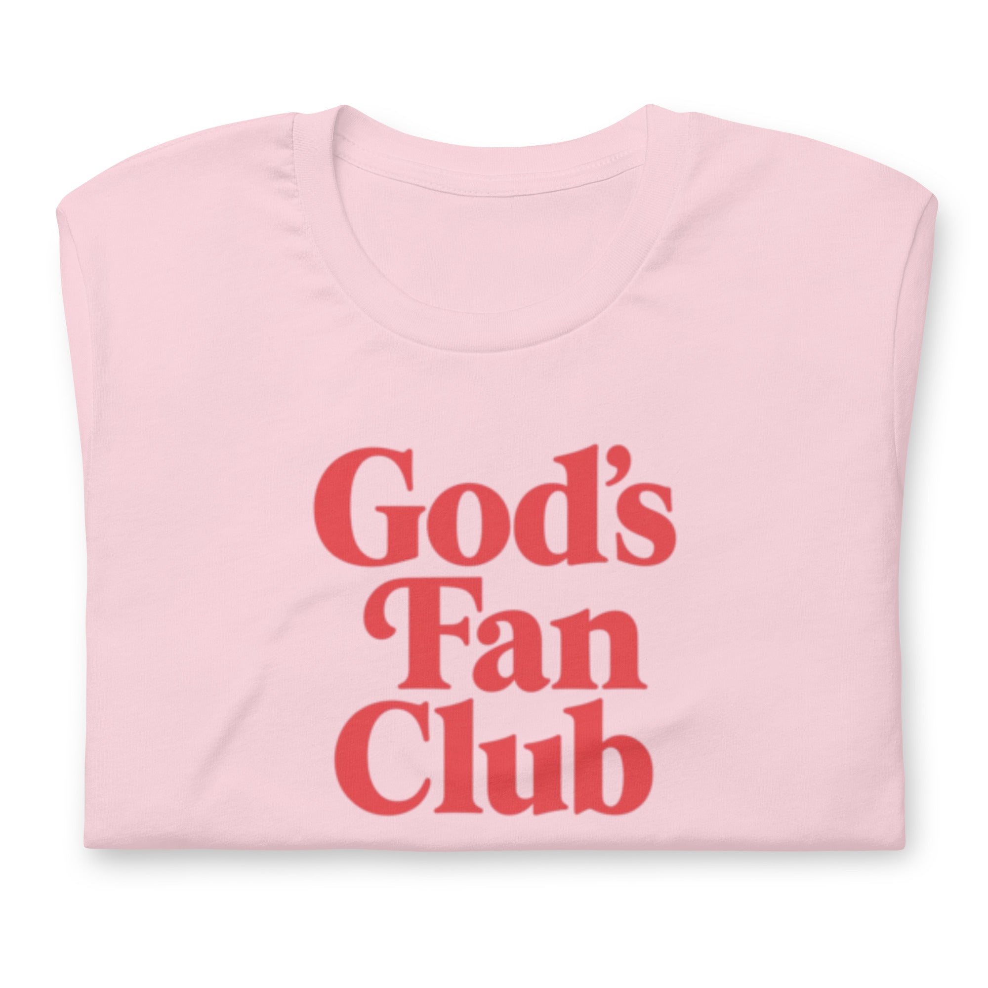 God's Fan Club Shirt - Pink and Red