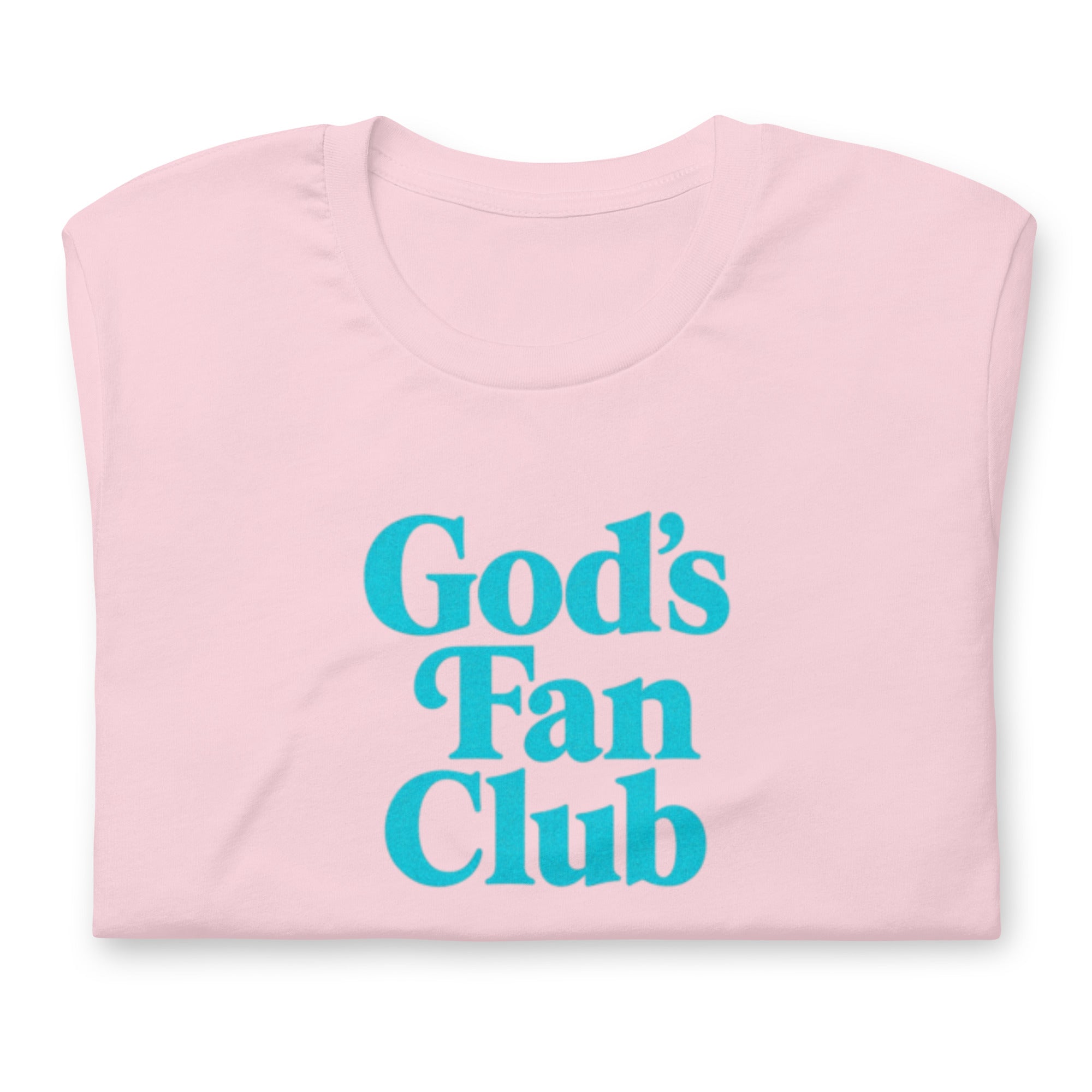 God's Fan Club Shirt - Pink and Turquoise