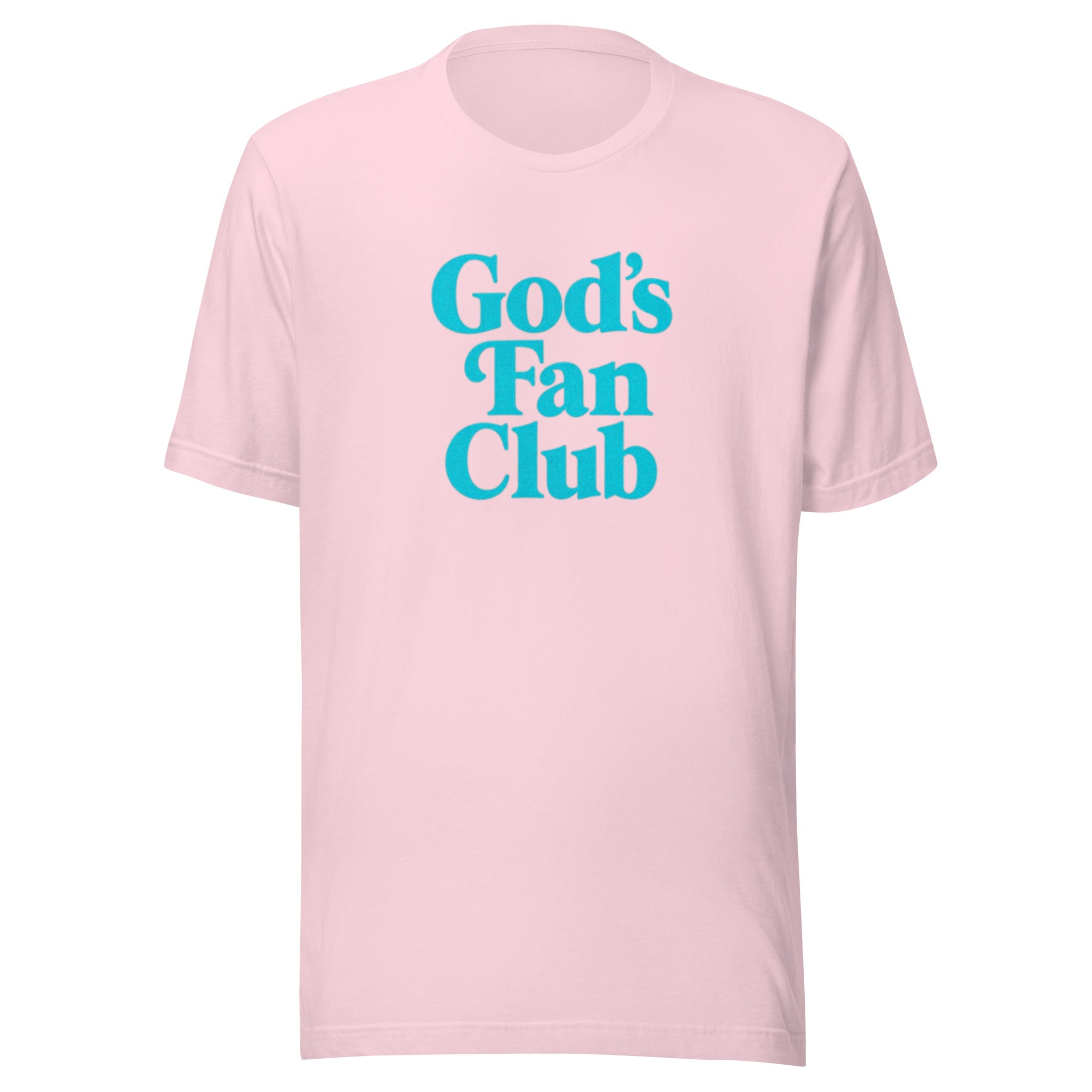 God's Fan Club Shirt - Pink and Turquoise