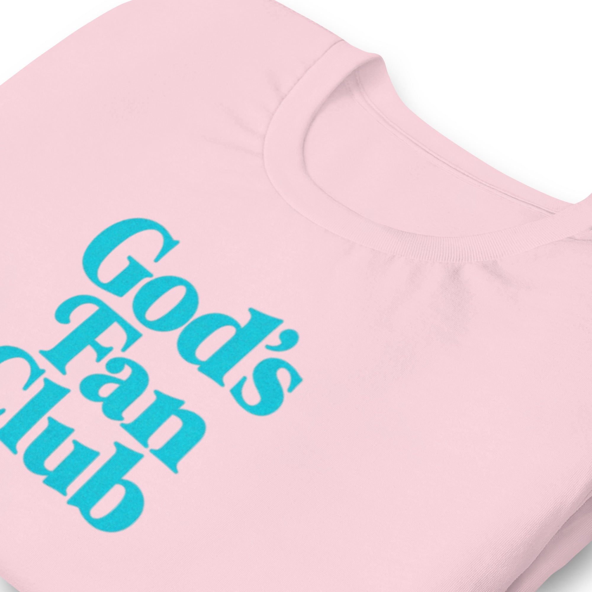 God's Fan Club Shirt - Pink and Turquoise