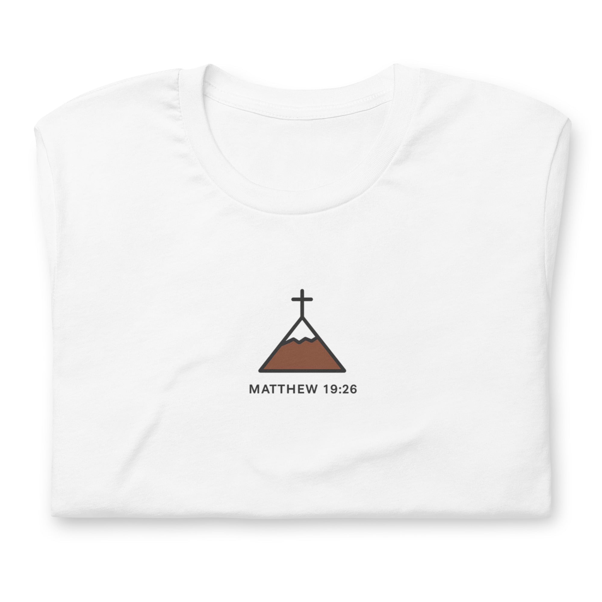 Matthew 19:26 Minimalist Graphic Tee - Unisex