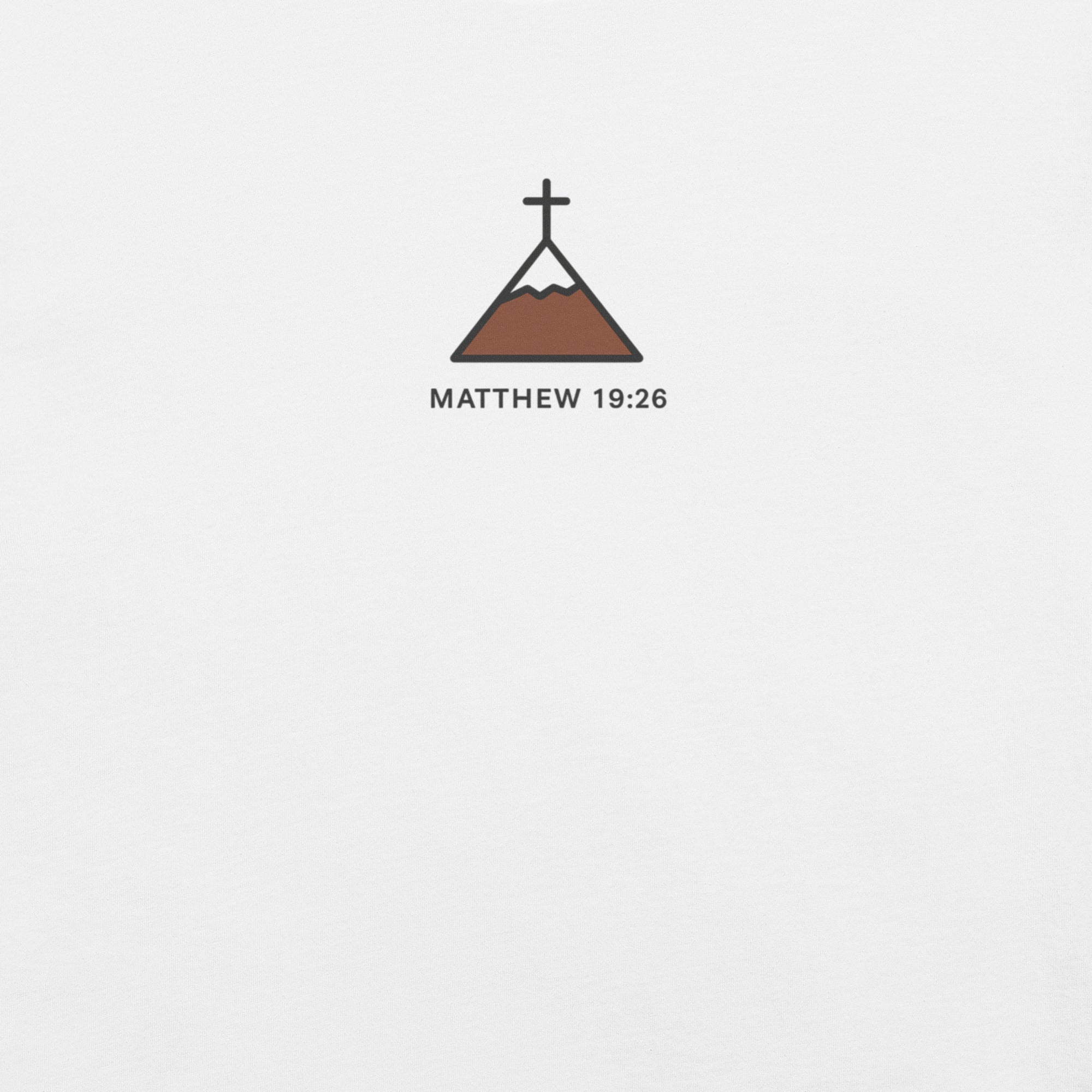 Matthew 19:26 Minimalist Graphic Tee - Unisex