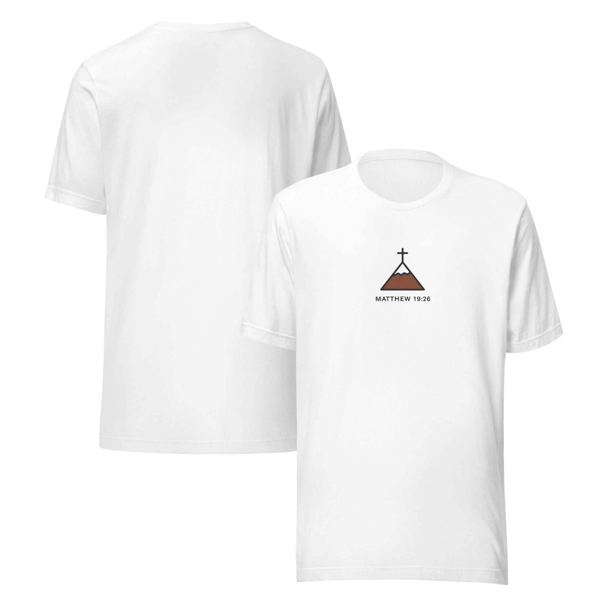 Matthew 19:26 Minimalist Graphic Tee - Unisex