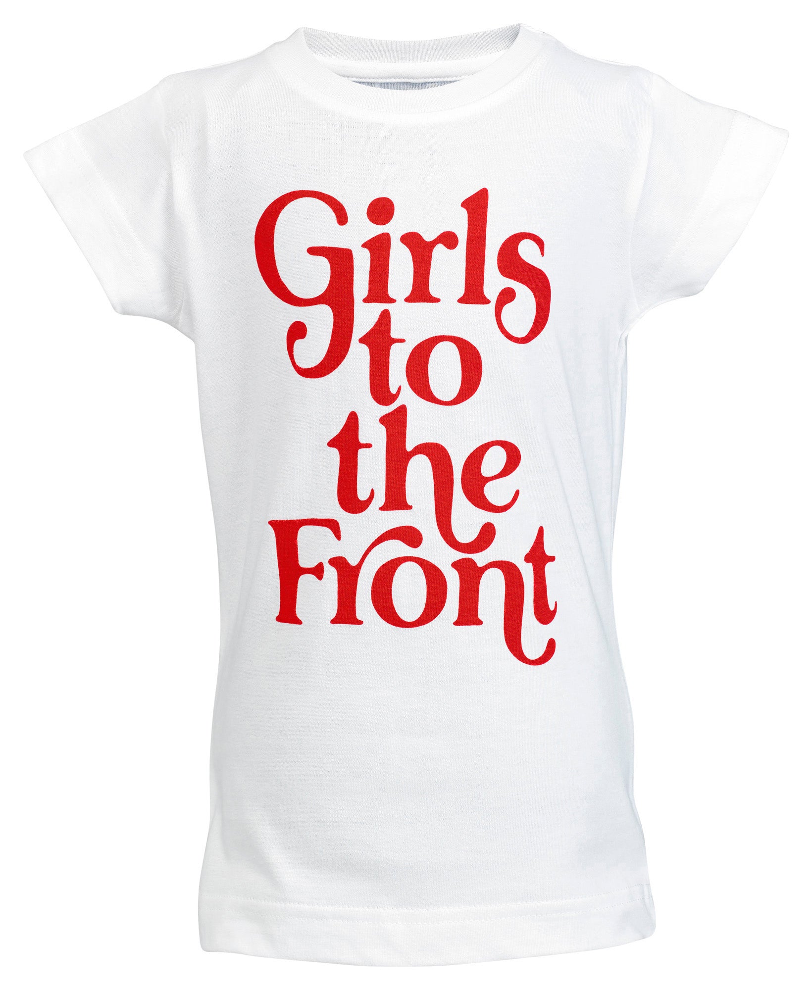 Girls to the Front Toddler Graphic Tee - White