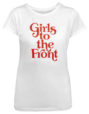 Girls to the Front Youth Graphic Tee - White