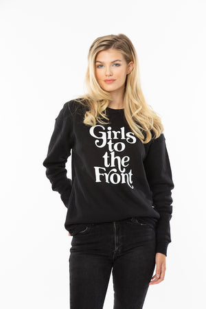Girls to the Front Sweater in Black