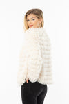 White Furry Fringe Jacket