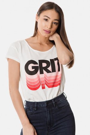 Grit Graphic Tee - White