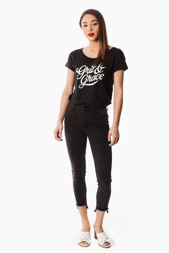 Grit and Grace Graphic Tee - Black