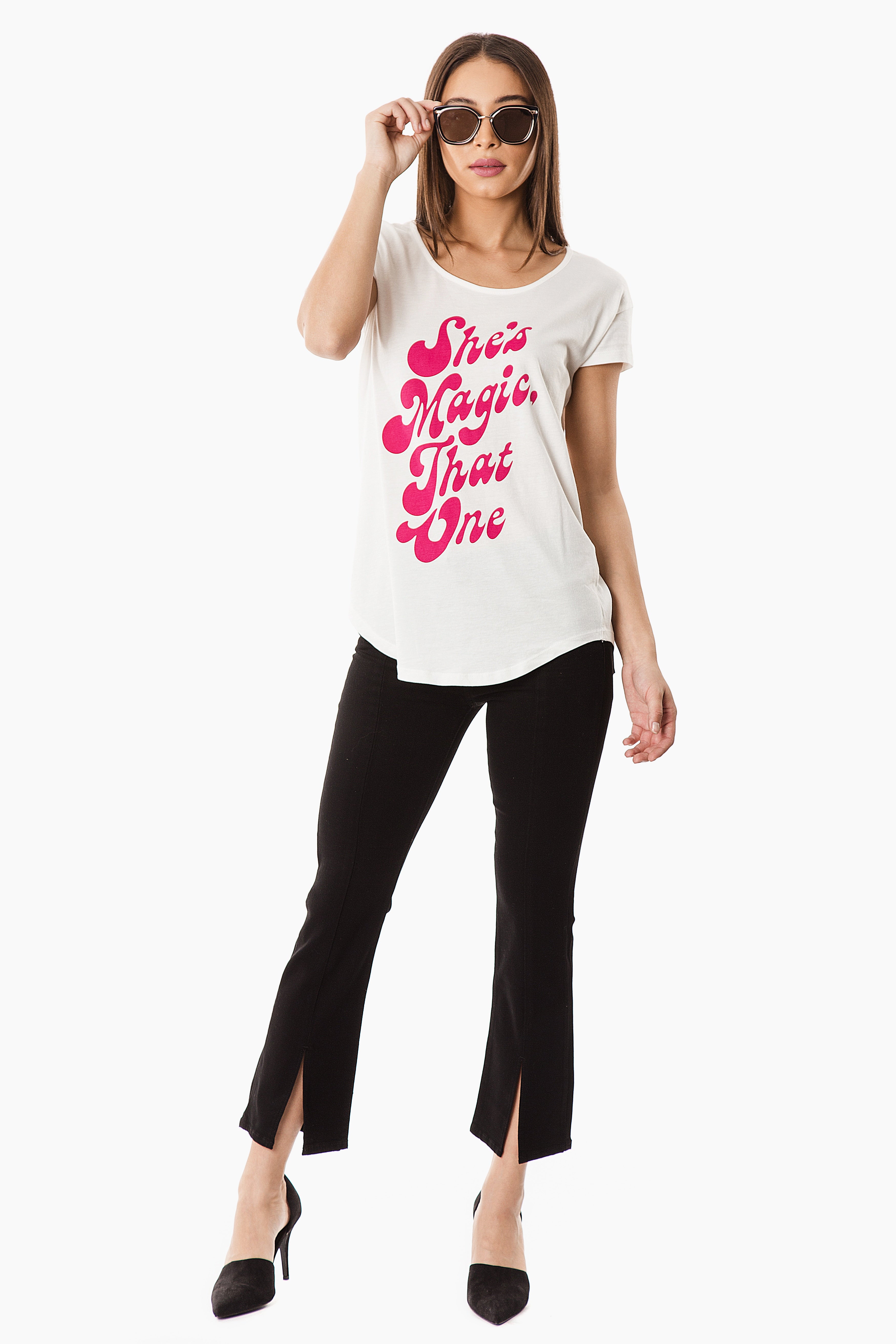 She's Magic, That One Graphic Tee - White