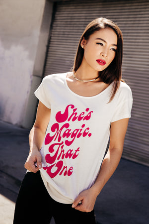 She's Magic, That One Graphic Tee - White